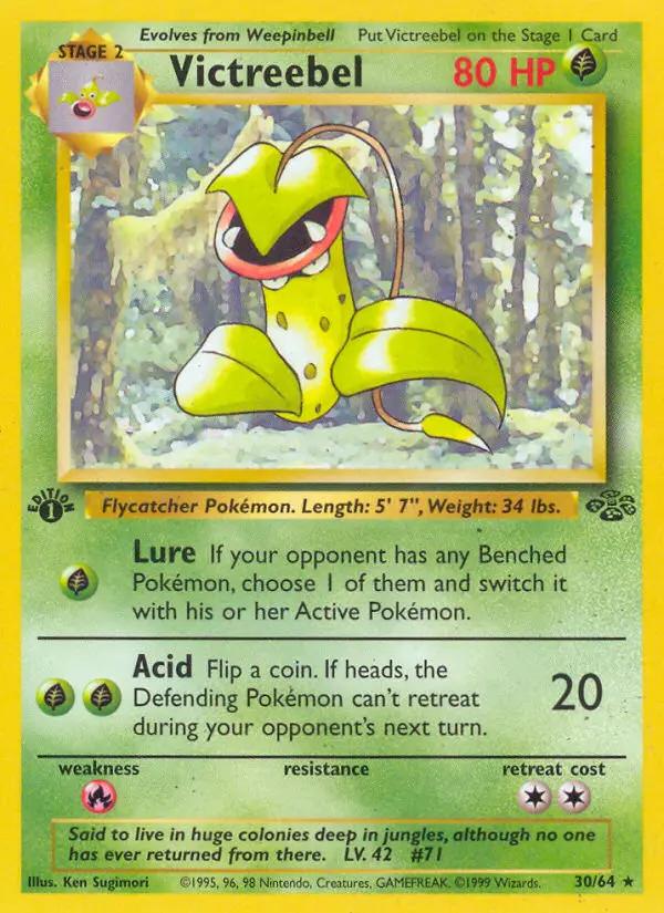 Victreebel, Pokémon card