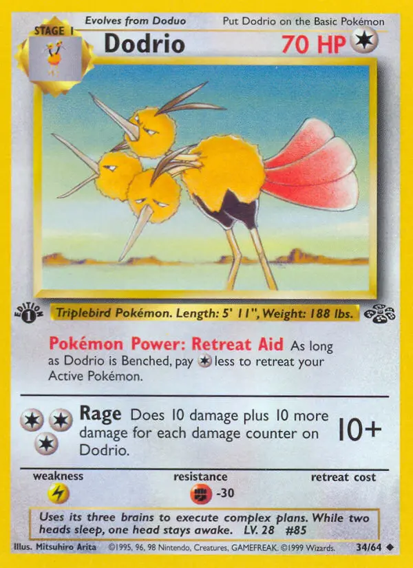 Dodrio, Pokémon card