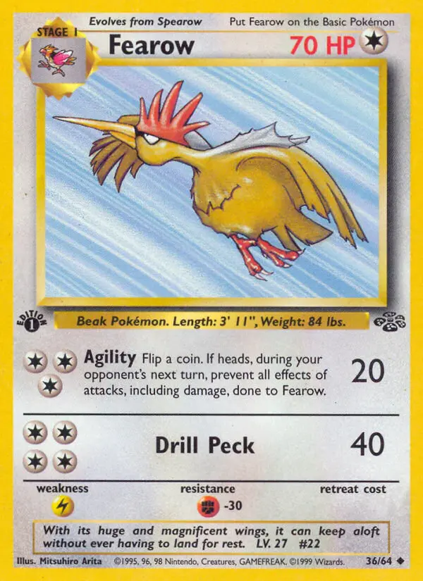 Fearow, Pokémon card