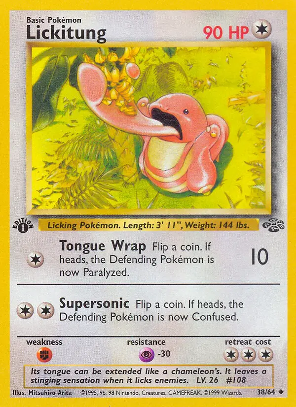 Lickitung, Pokémon card