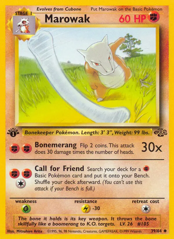Marowak, Pokémon card