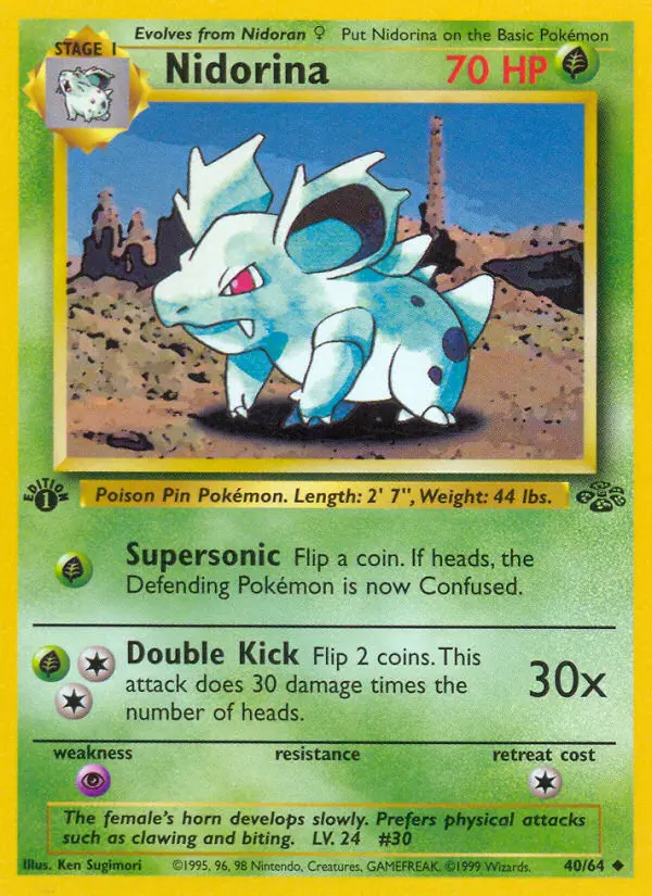 Nidorina, Pokémon card