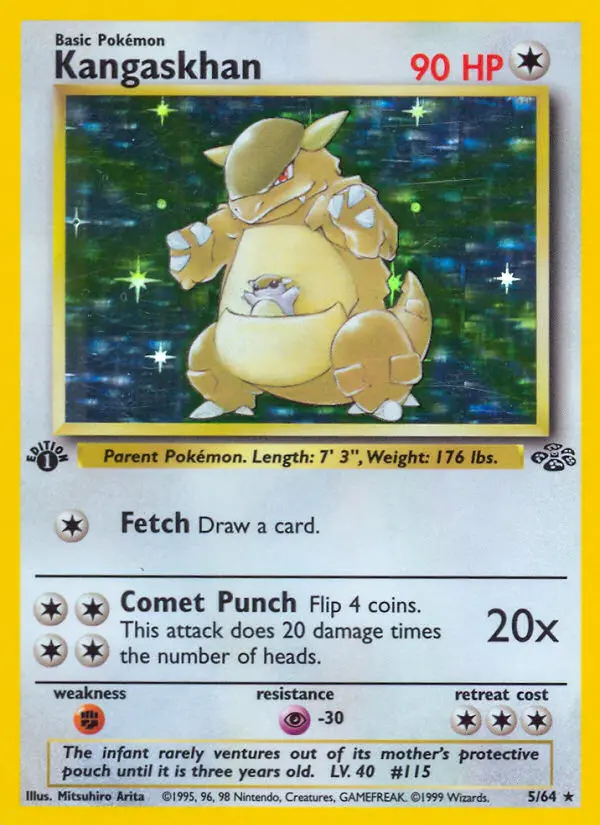 Kangaskhan, Pokémon card