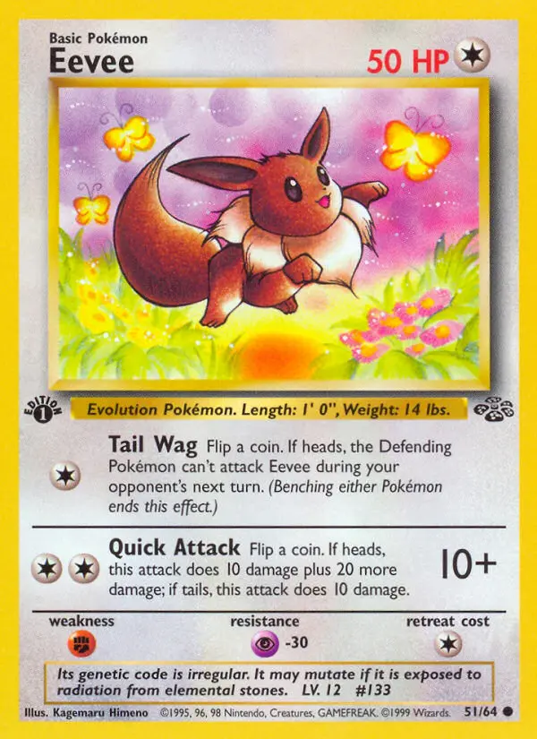 Eevee, Pokémon card