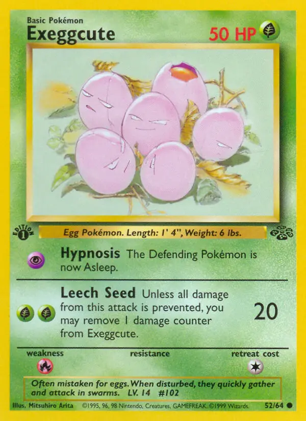 Exeggcute, Pokémon card