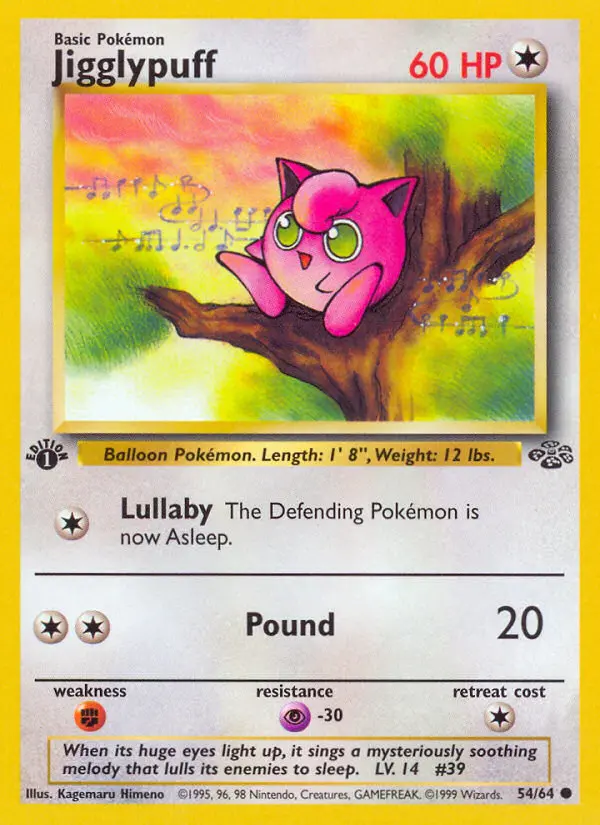 Jigglypuff, Pokémon card