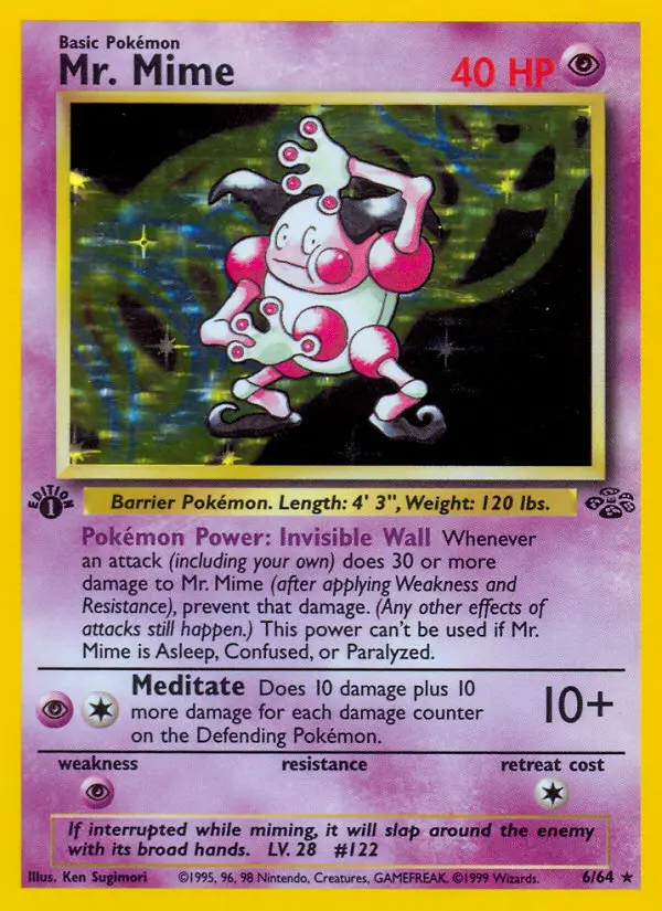 Mr. Mime, Pokémon card