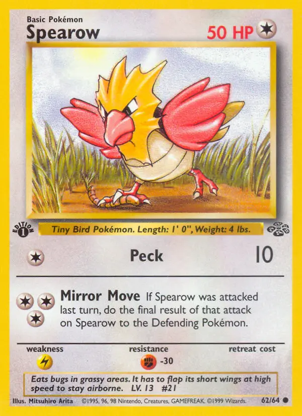 Spearow, Pokémon card