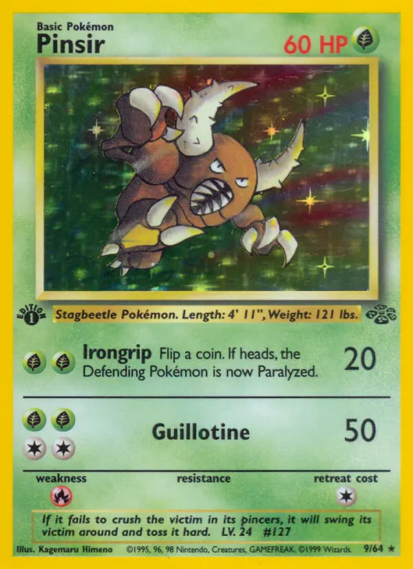 Pinsir, Pokémon card