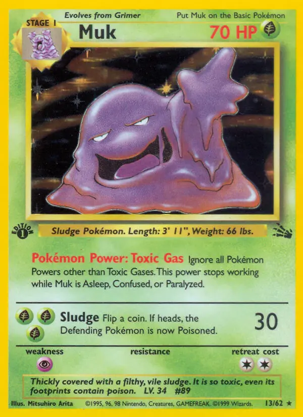 Muk, Pokémon card
