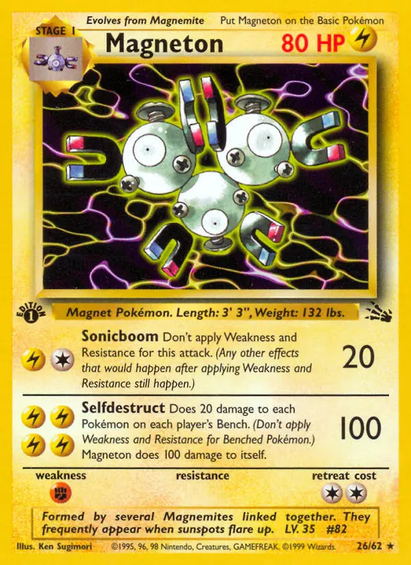 Magneton, Pokémon card
