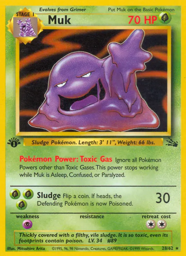 Muk, Pokémon card
