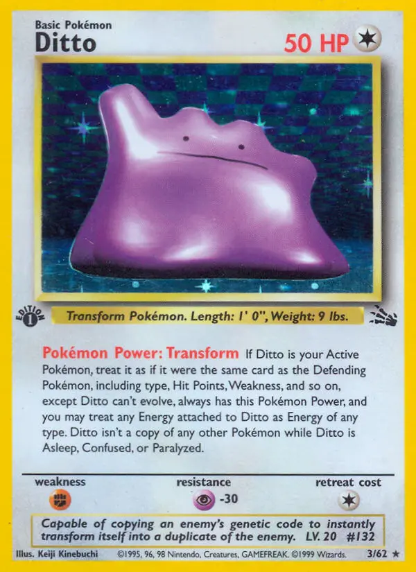 Ditto, Pokémon card