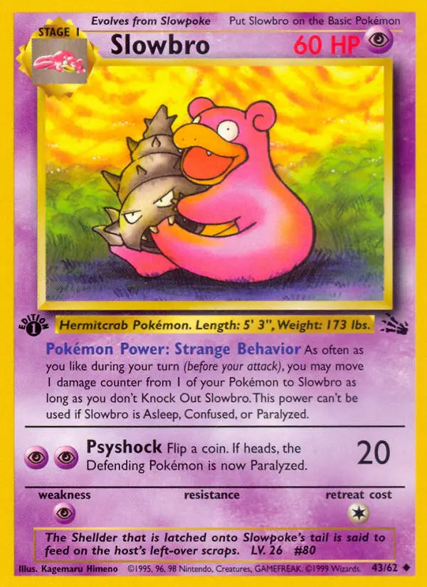 Slowbro, Pokémon card