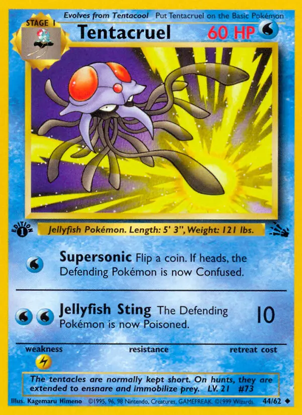 Tentacruel, Pokémon card