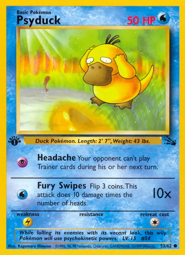 Psyduck, Pokémon card