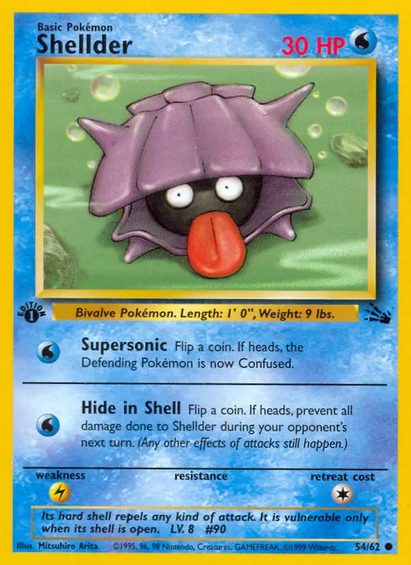 Shellder, Pokémon card
