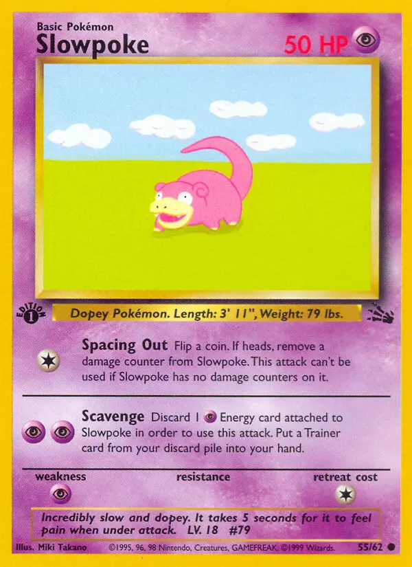 Slowpoke, Pokémon card