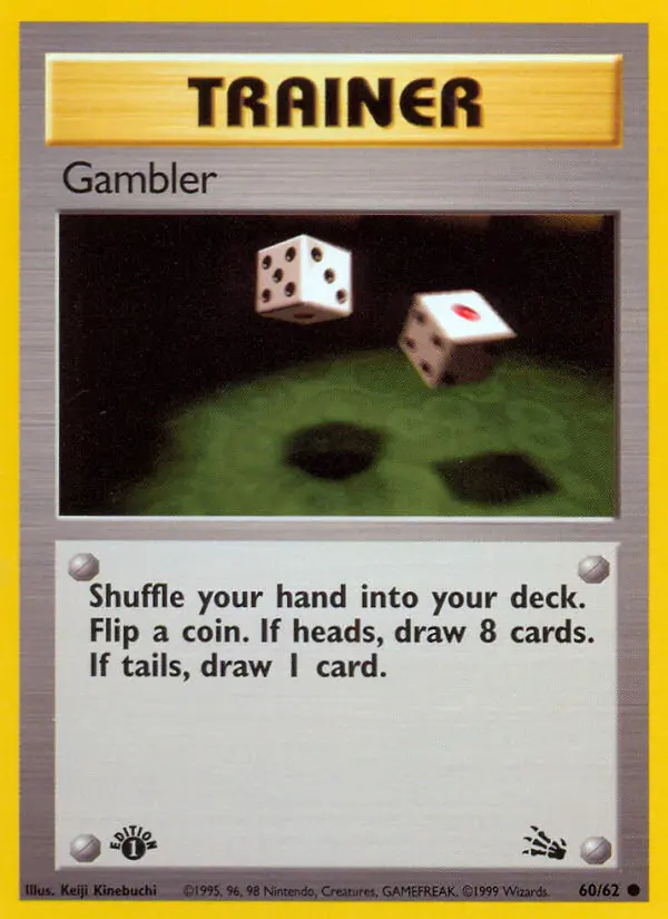 Gambler, Pokémon card