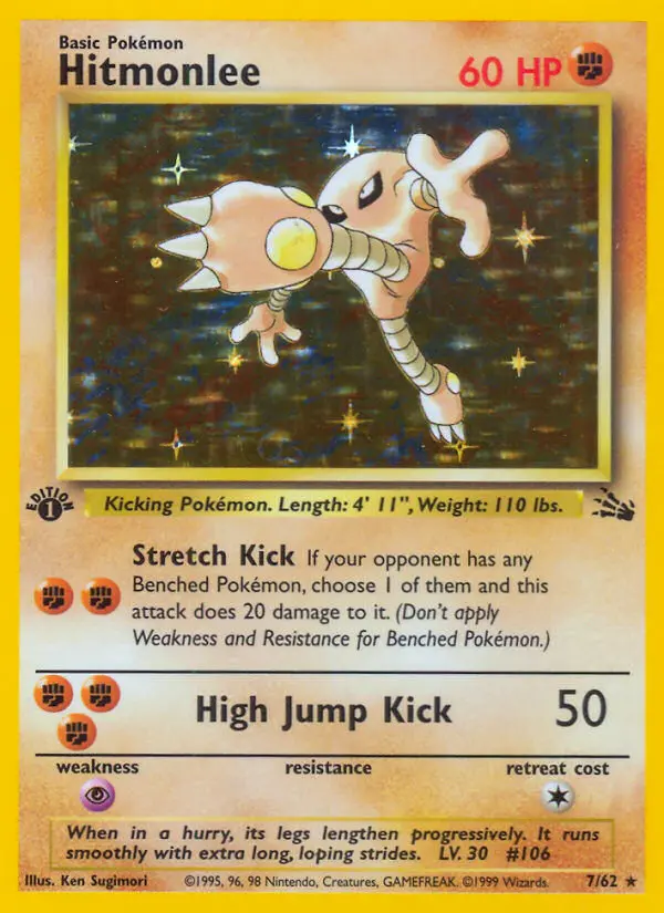 Hitmonlee, Pokémon card