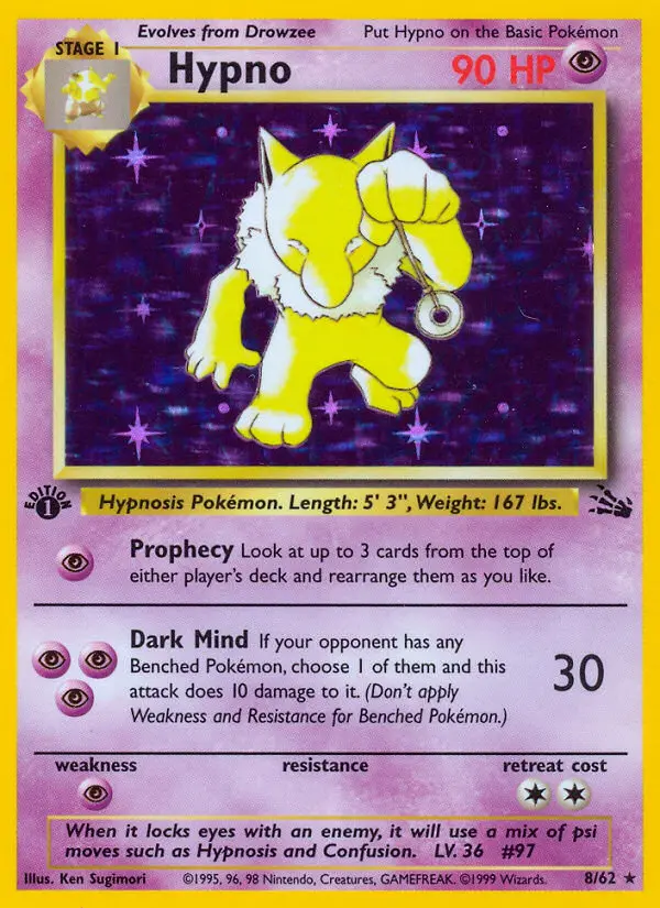 Hypno, Pokémon card