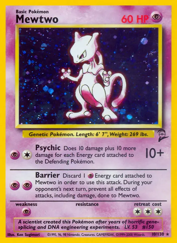Mewtwo, Pokémon card