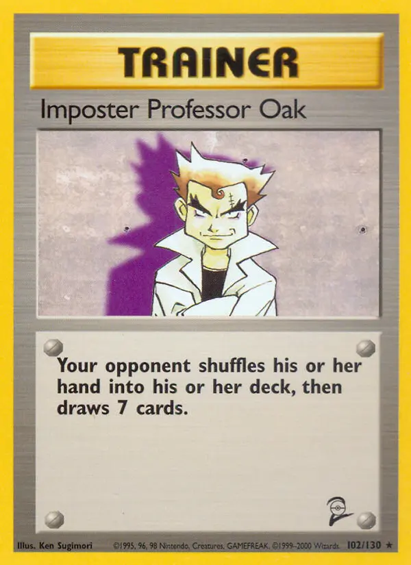Impostor Professor Oak, Pokémon card