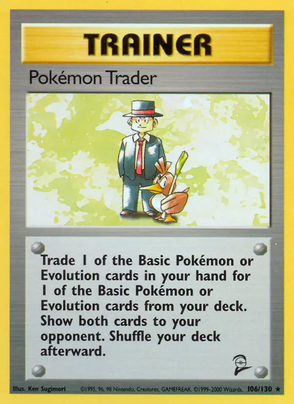 Pokémon Trader, Pokémon card