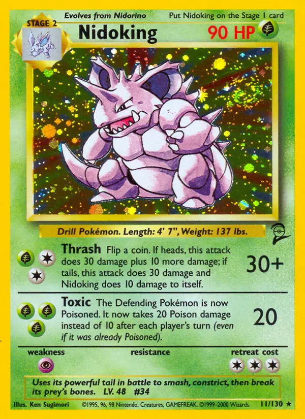 Nidoking, Pokémon card