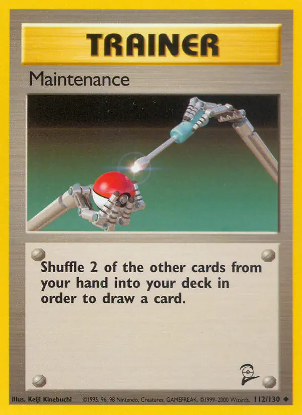 Maintenance, Pokémon card