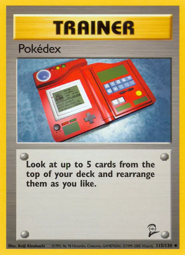Pokédex, Pokémon card