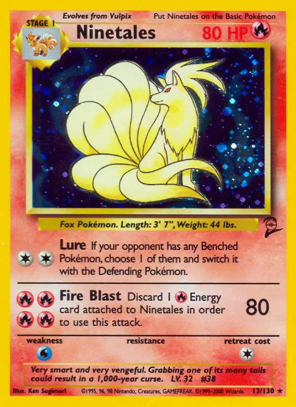 Ninetales, Pokémon card