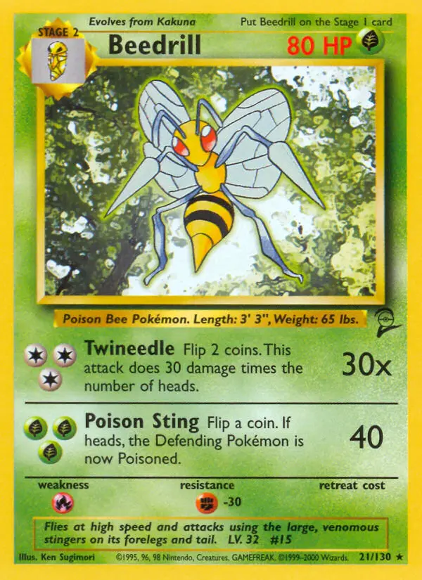 Beedrill, Pokémon card