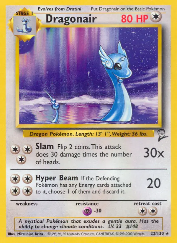 Dragonair, Pokémon card