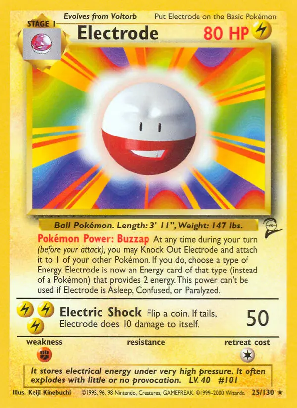 Electrode, Pokémon card