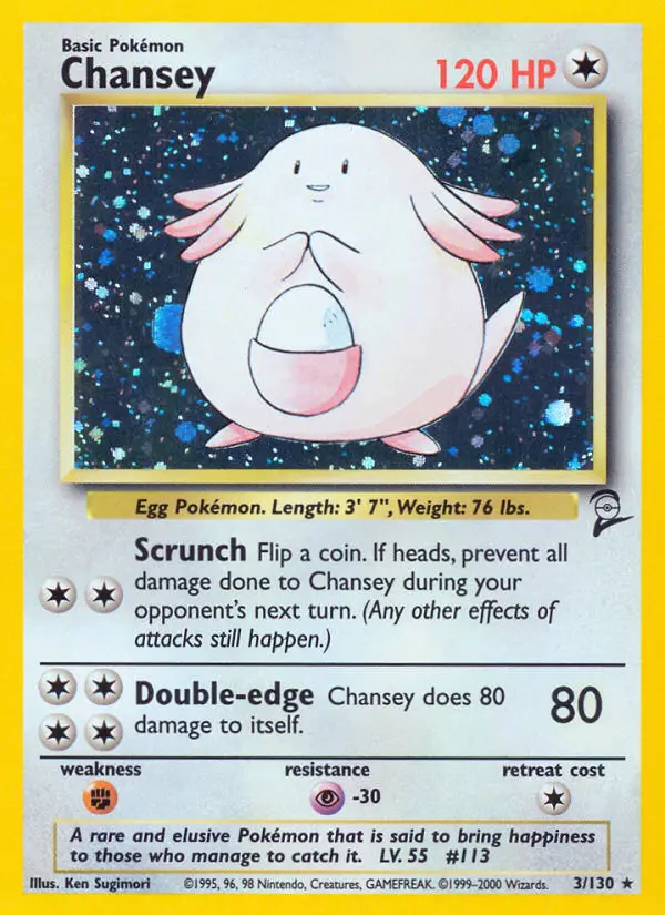 Chansey, Pokémon card