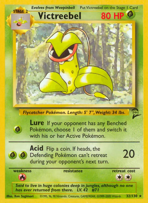 Victreebel, Pokémon card