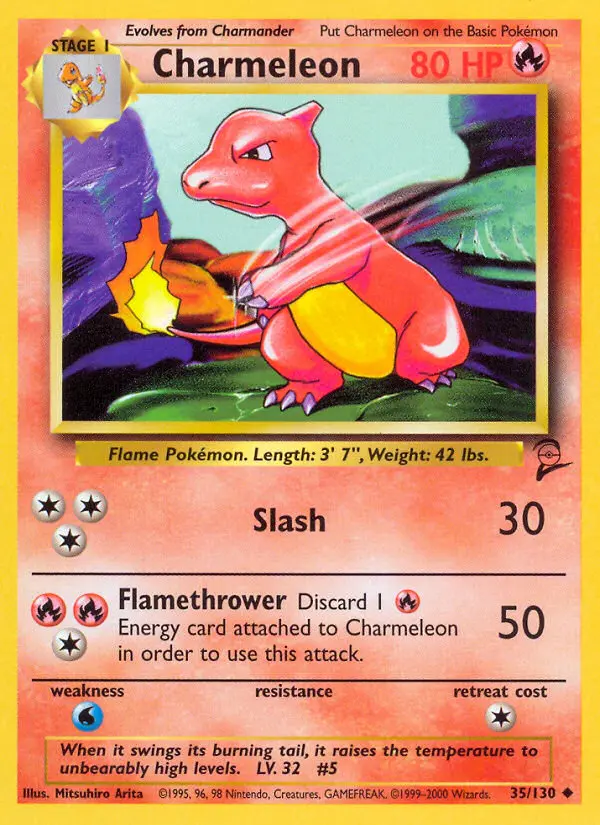 Charmeleon, Pokémon card