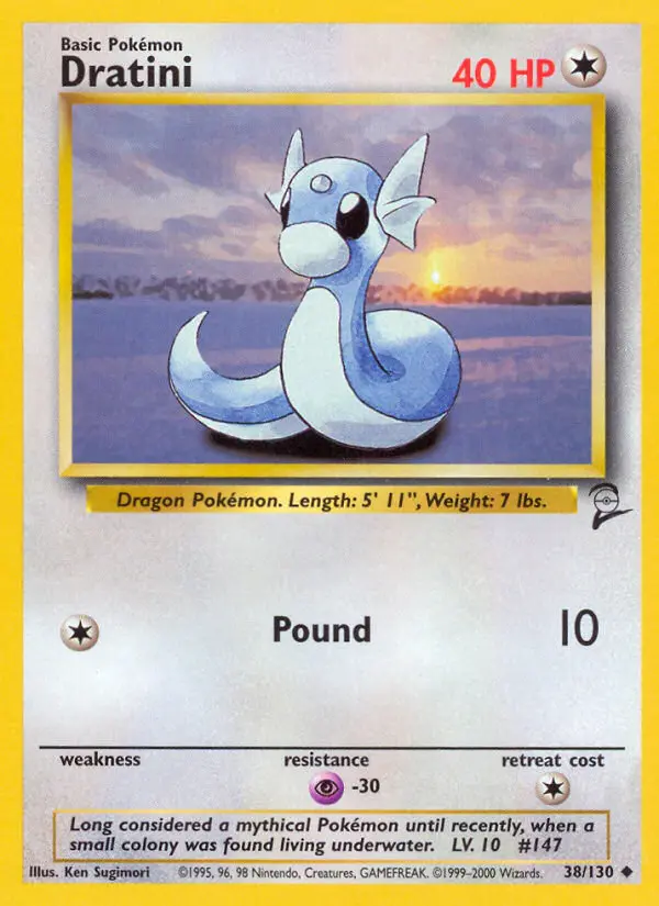 Dratini, Pokémon card