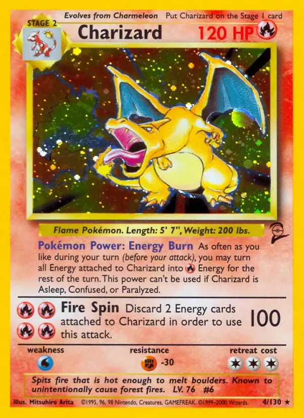 Charizard, Pokémon card