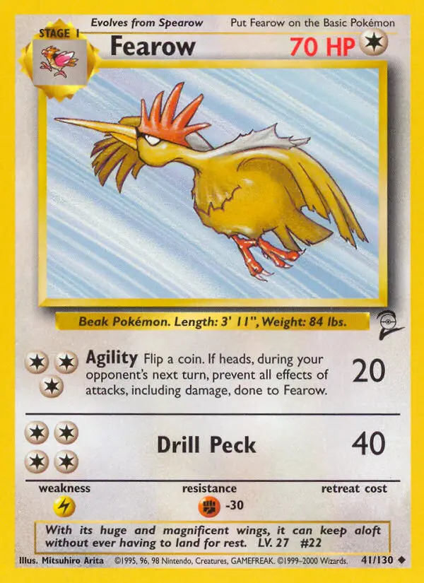 Fearow, Pokémon card