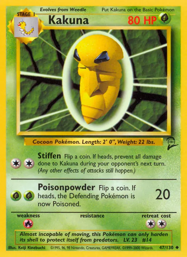 Kakuna, Pokémon card