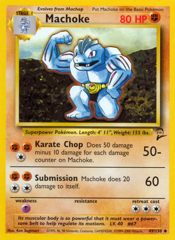 Machoke, Pokémon card