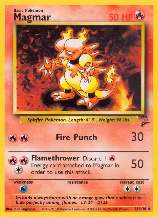 Magmar, Pokémon card
