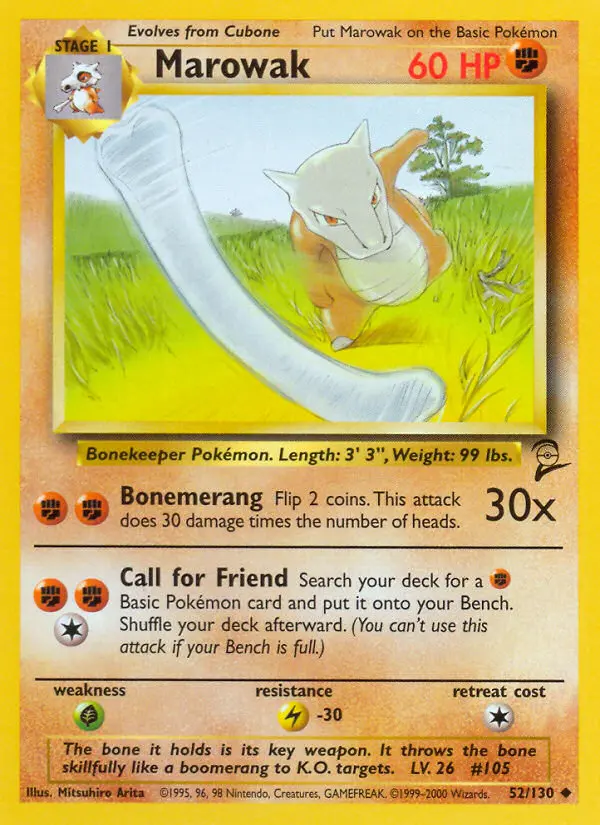 Marowak, Pokémon card