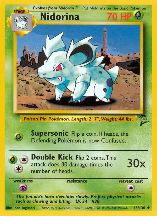 Nidorina, Pokémon card