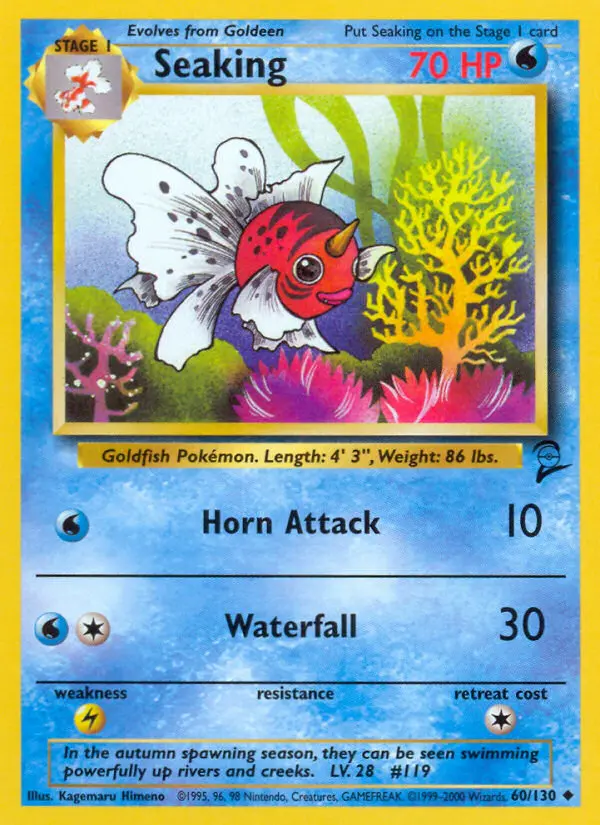 Seaking, Pokémon card