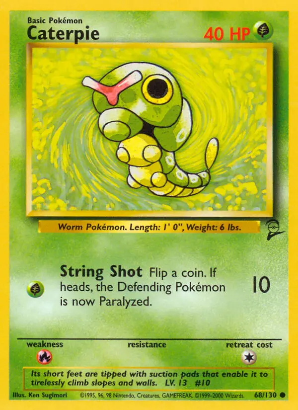 Caterpie, Pokémon card