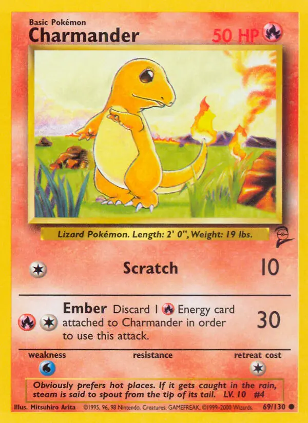 Charmander, Pokémon card