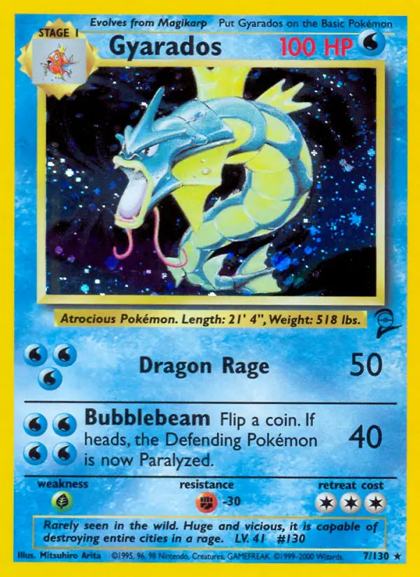 Gyarados, Pokémon card